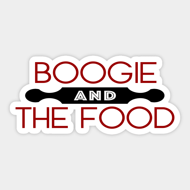 Boogie and The Food Logo Sticker by boogierocmerch